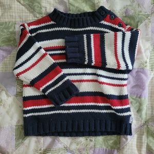 Child's 18 m red, white, and blue pullover